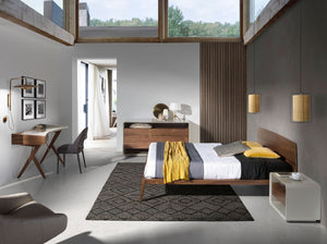 Walnut bed