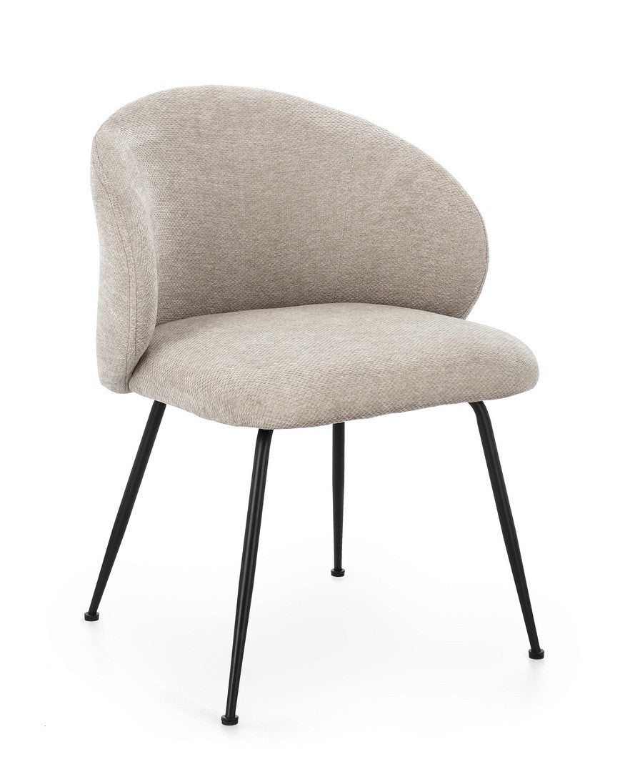 Dining Chair Grey Upholstered