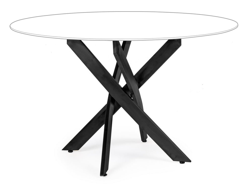 Round Table Base Black Finish