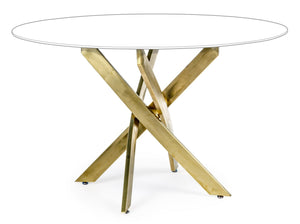 Round Table Base Gold Finish