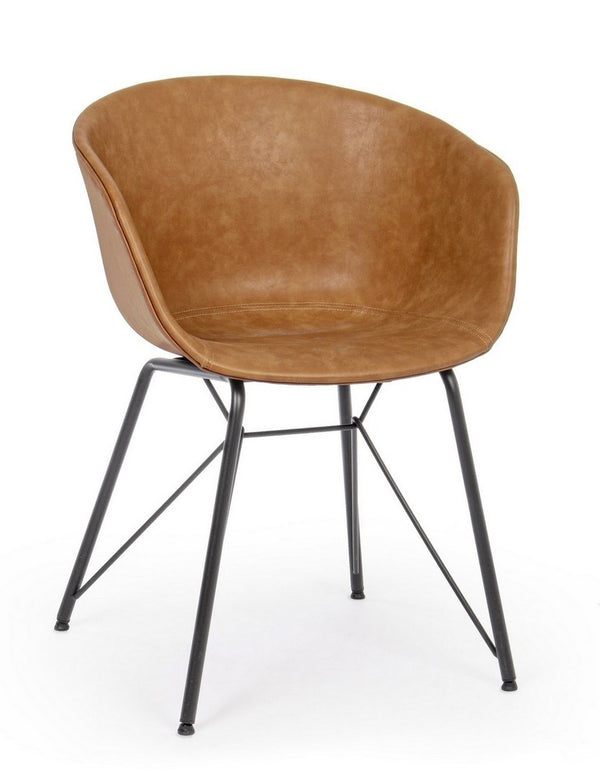 Dining Chair Vintage PU Leather