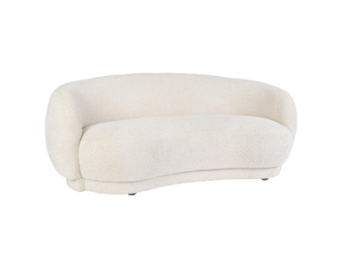 2-Seater Sofa Natural Upholstered L191