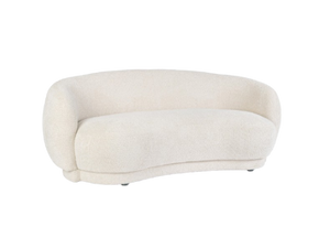 2-Seater Sofa Natural Upholstered L191