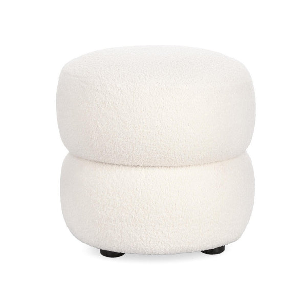 Round Bar Stool White D41