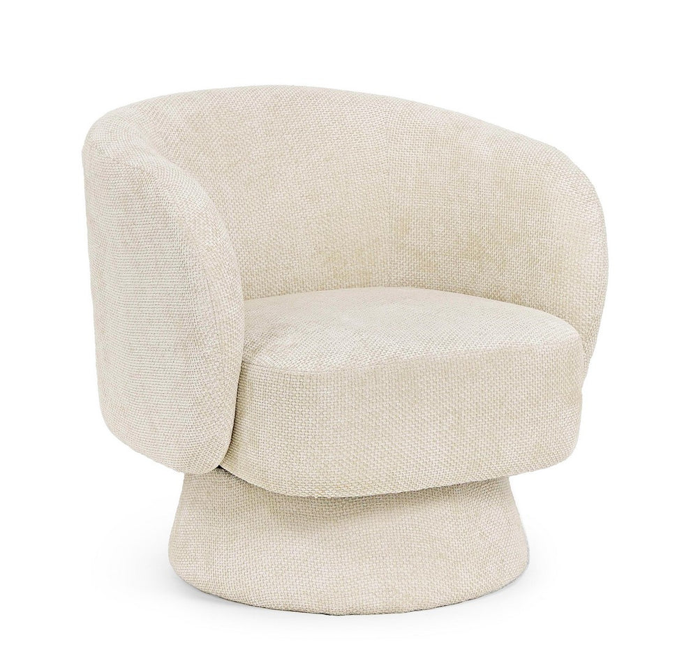 Swivel Armchair Shell Upholstered
