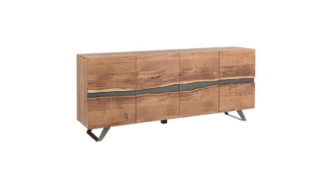 Modern 4-Door Sideboard Cabinet for Spacious Storage