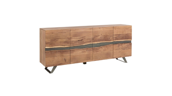 Modern 4-Door Sideboard Cabinet for Spacious Storage