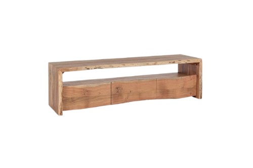 Modern Low Cabinet with 3 Drawers for Living Room Storage