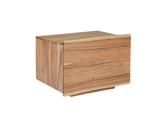 Modern Nightstand with 2 Drawers for Bedroom Storage