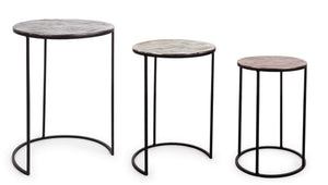 Modern Set of 3 Nesting Side Tables D29/D33/D41