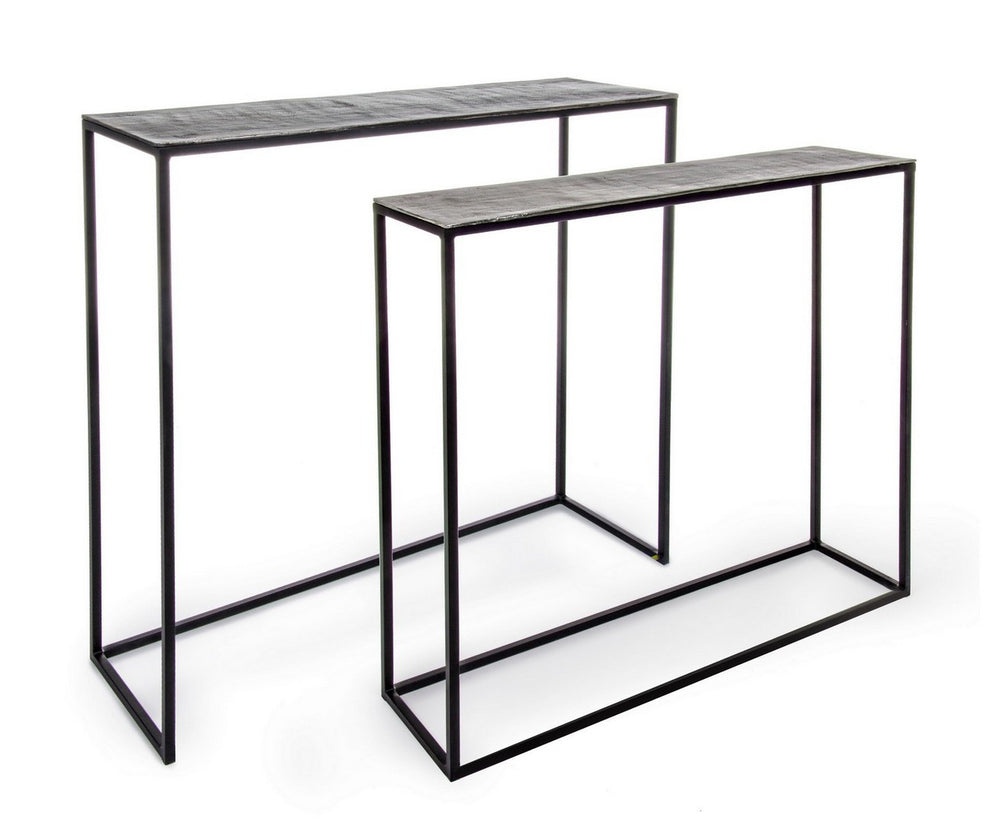 Modern Set of 2 Console Tables for Entryway and Living Room