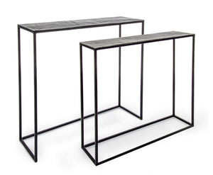 Modern Set of 2 Console Tables for Entryway and Living Room