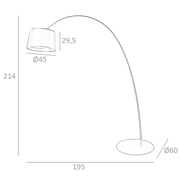 Adjustable black steel floor lamp