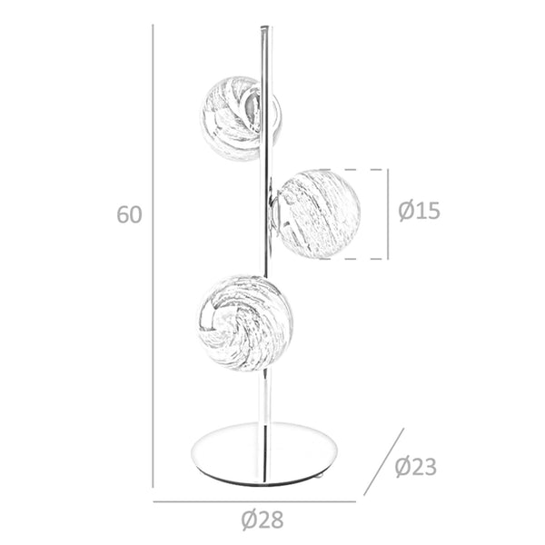 Stainless steel table lamp