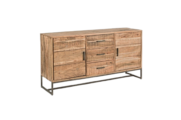 Modern Sideboard with 2 Doors and 3 Drawers for Organized Storage