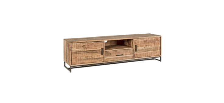 Modern TV Stand with 2 Doors and 1 Drawer for Living Room W175