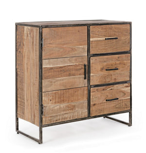 Modern Sideboard with 1 Door and 3 Drawers for Compact Storage