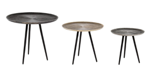 Modern Set of 3 Round Nesting Coffee Tables D49/D41/D33