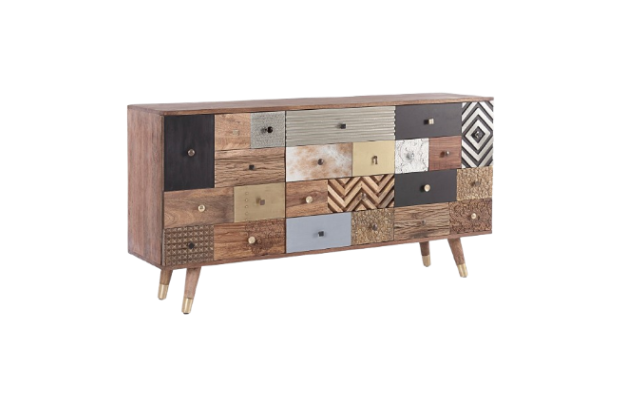 Modern Sideboard with 2 Doors and 4 Drawers for Organized Storage