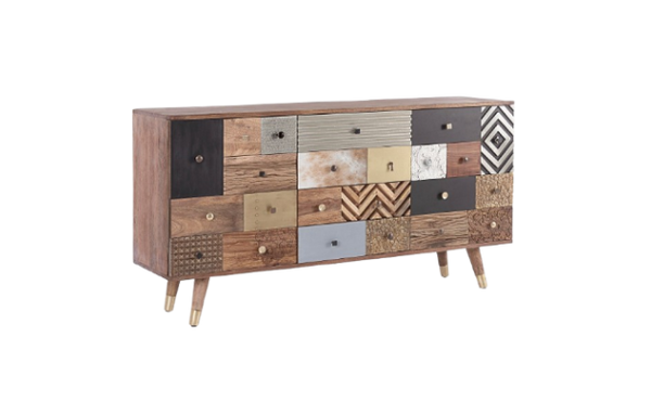 Modern Sideboard with 2 Doors and 4 Drawers for Organized Storage