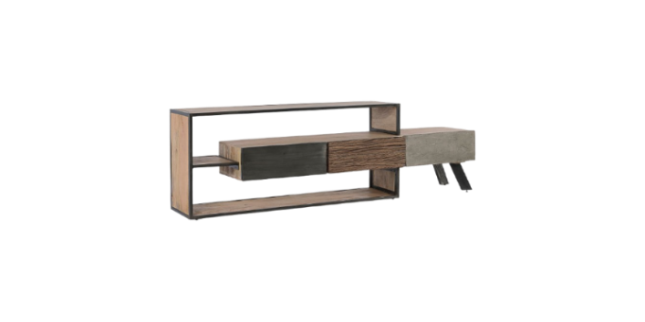 Modern TV Stand with 3 Drawers for Living Room W195
