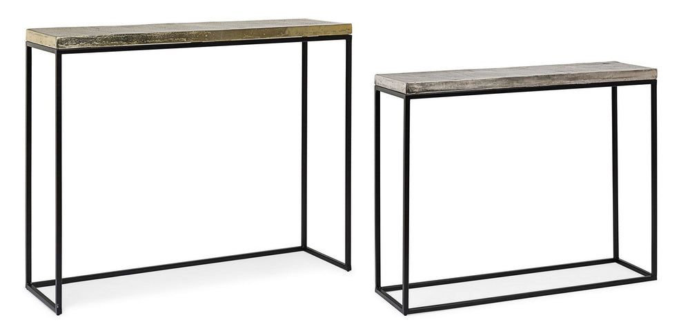 Modern Set of 2 Console Tables for Entryway and Living Room