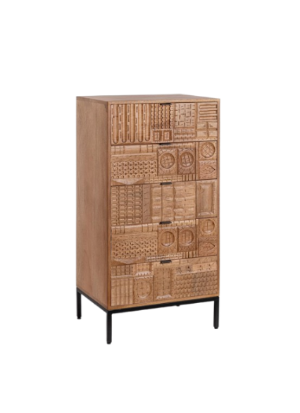 Modern 5-Drawer Chest for Compact Storage