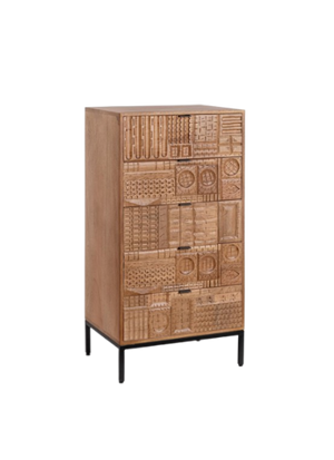 Modern 5-Drawer Chest for Compact Storage