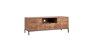 Modern TV Stand with 2 Doors and 1 Drawer for Living Room W140
