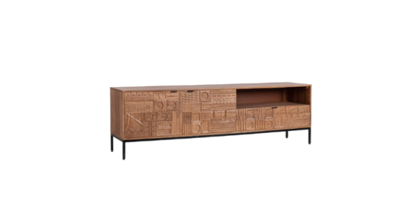 Modern Large TV Stand with 2 Doors and 1 Drawer W180