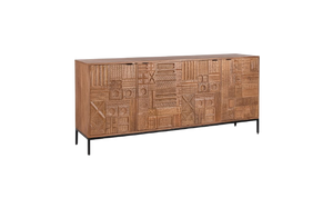 Modern 4-Door Sideboard Cabinet for Spacious Storage