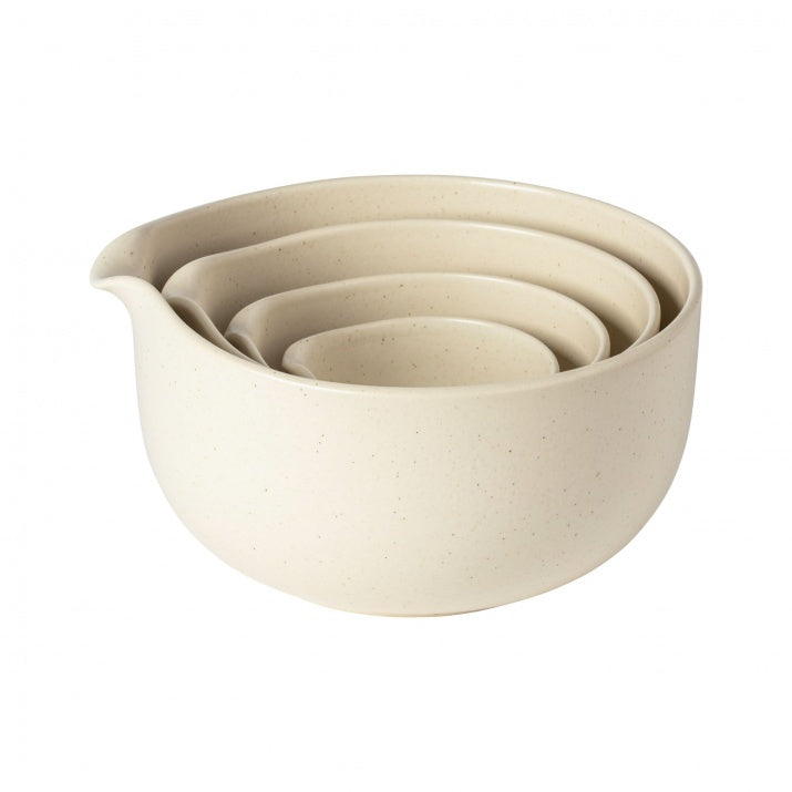 Set of 4 kitchen bowls (with spout)