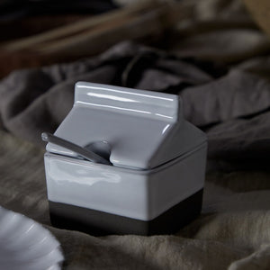 Sugar bowl with spoon