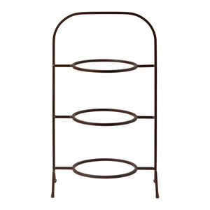 Metal stand for 3 dessert plates