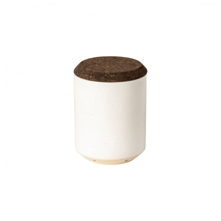 Container with vents and smoked cork lid 14