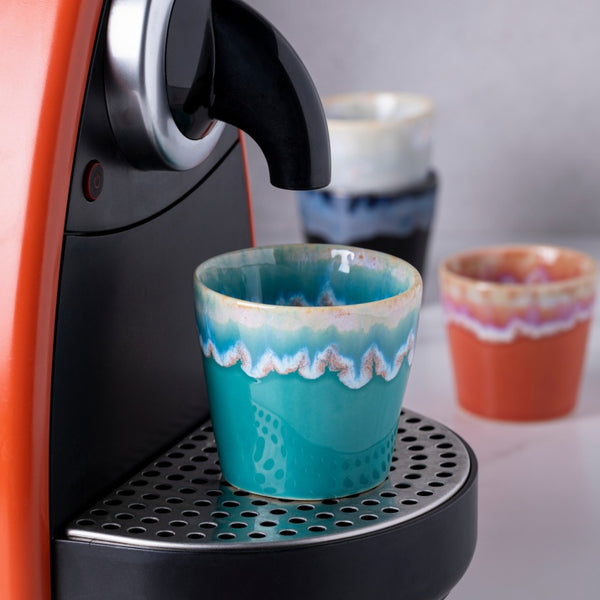 Turquoise lungo glass 0.21 L