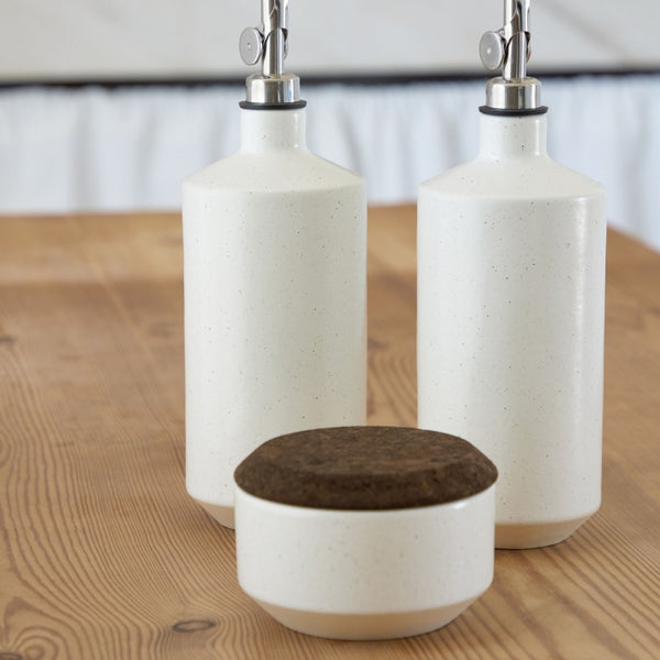 Salt shaker with smoked cork lid 10