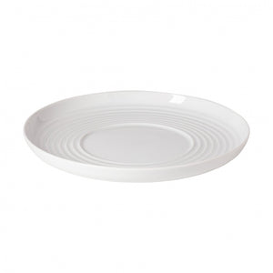 Round wavy porcelain deep plate 29