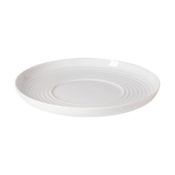 Round wavy porcelain deep plate 29