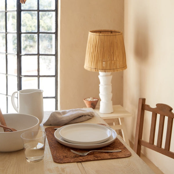 Set of 4 rectangular cork placemats