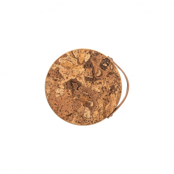 Cork base 20 with leather handle