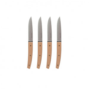 Set of 4 maple steak knives
