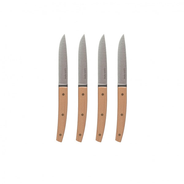 Set of 4 maple steak knives