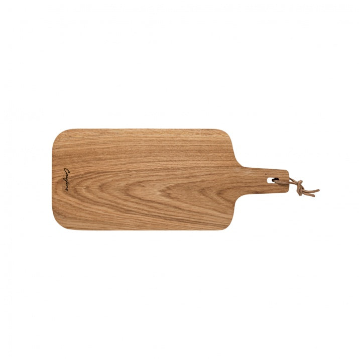 Oak wood cutting/serving board with handle 42
