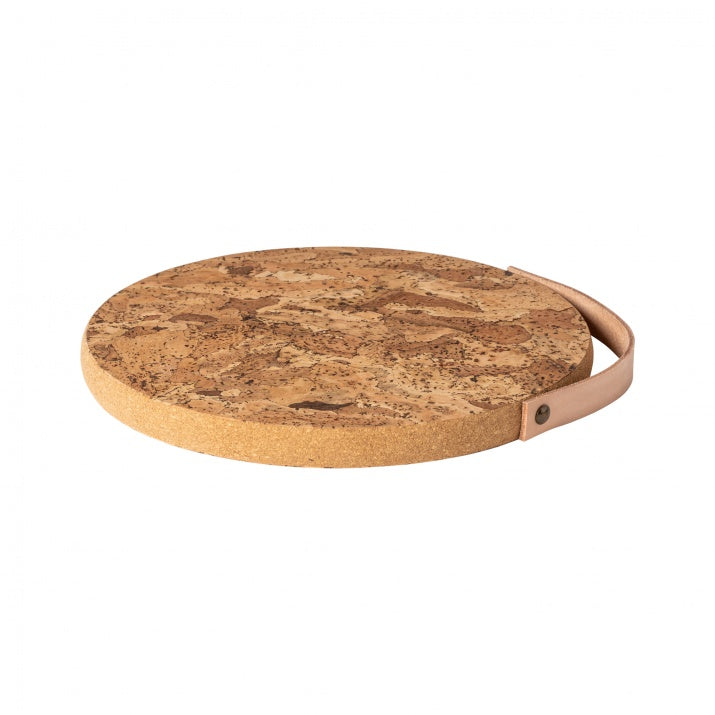 25 cork base with leather handle