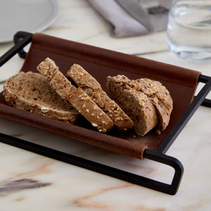 Leather tray/basket 25