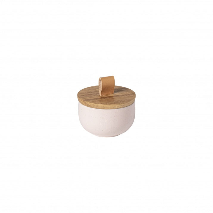Sugar bowl 9 with oak wood lid and spoon