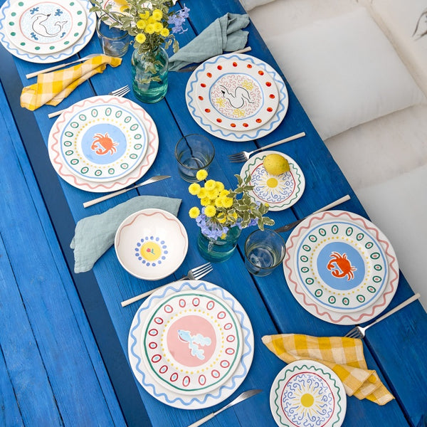 Crab dessert plate 22