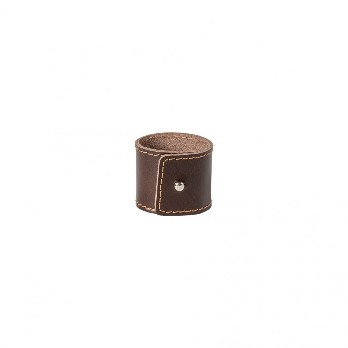 Set of 4 leather napkin rings