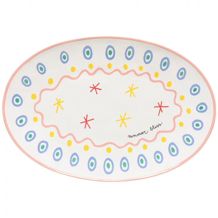 Summer bliss oval tray 45